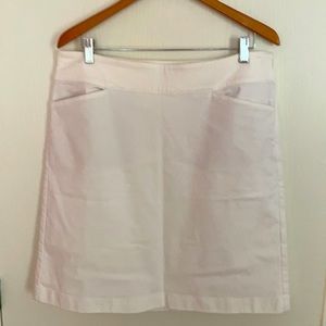Talbots White stretch denim skirt SZ 14